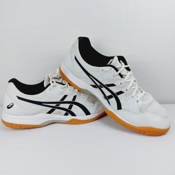 Asics Men\'s Black White Gel-Furtherup Low Top Athletic Volleyball Shoes Sz 11.5 main image 8